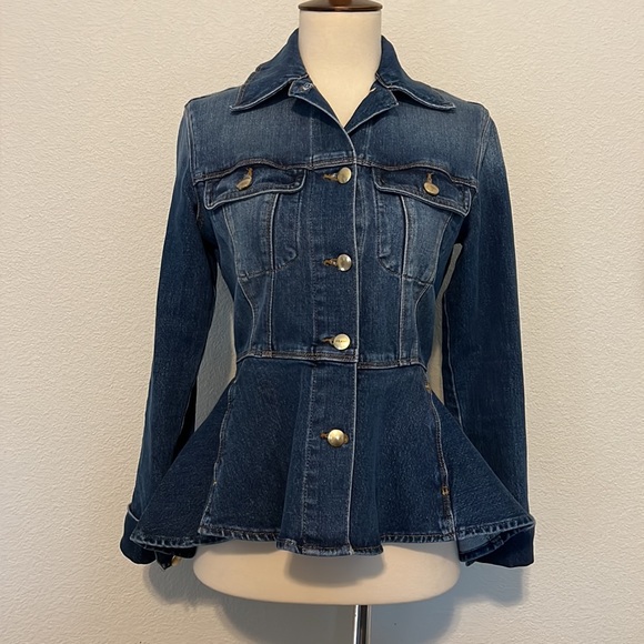 Frame Denim Jackets & Blazers - Frame Denim Los Angeles stretch denim jacket women’s sz XS